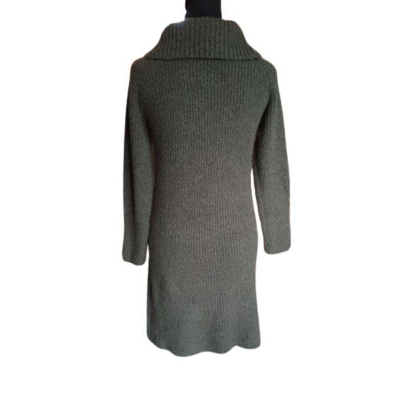 Chloe & Cyrus Women's Large Dark Gray Midi Sweater Dress - Picture 2 of 7